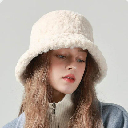 Lambswool Fisherman Sherpa Fleece Hat Winter Warm Fashionable Solid Color Hats For Women - www.Shopthatapp.com #