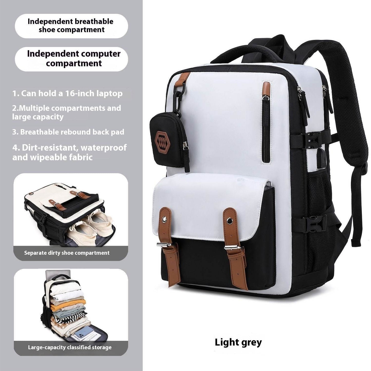 Large Capacity Schoolbag Travel Campus - www.Shopthatapp.com #