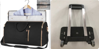 Large Capacity Trolley Travel Bag, Portable Folding Fitness Bag - www.Shopthatapp.com