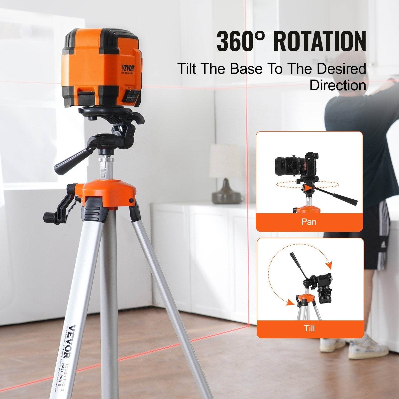 Laser Level Tripod  X 20 Thread 27.36-68.11 Inch Height Adjustment - www.Shopthatapp.com #