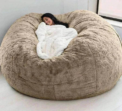 Lazy Sofa Bean Bag Chair Foam Cover - www.Shopthatapp.com