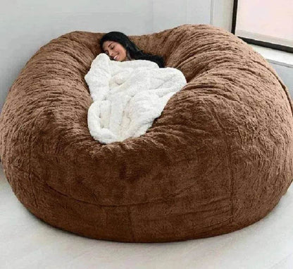 Lazy Sofa Bean Bag Chair Foam Cover - www.Shopthatapp.com