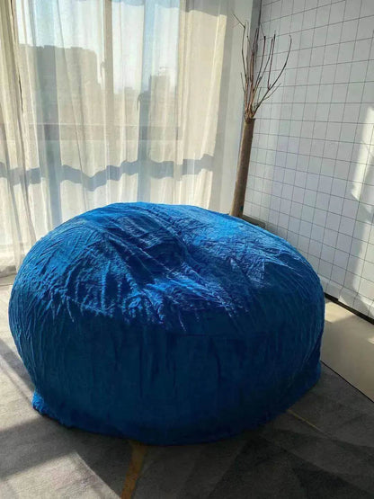 Lazy Sofa Bean Bag Chair Foam Cover - www.Shopthatapp.com