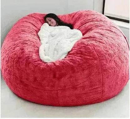 Lazy Sofa Bean Bag Chair Foam Cover - www.Shopthatapp.com