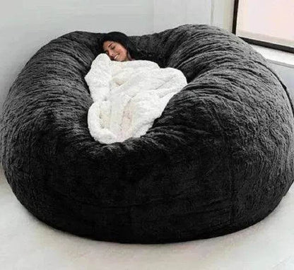 Lazy Sofa Bean Bag Chair Foam Cover - www.Shopthatapp.com