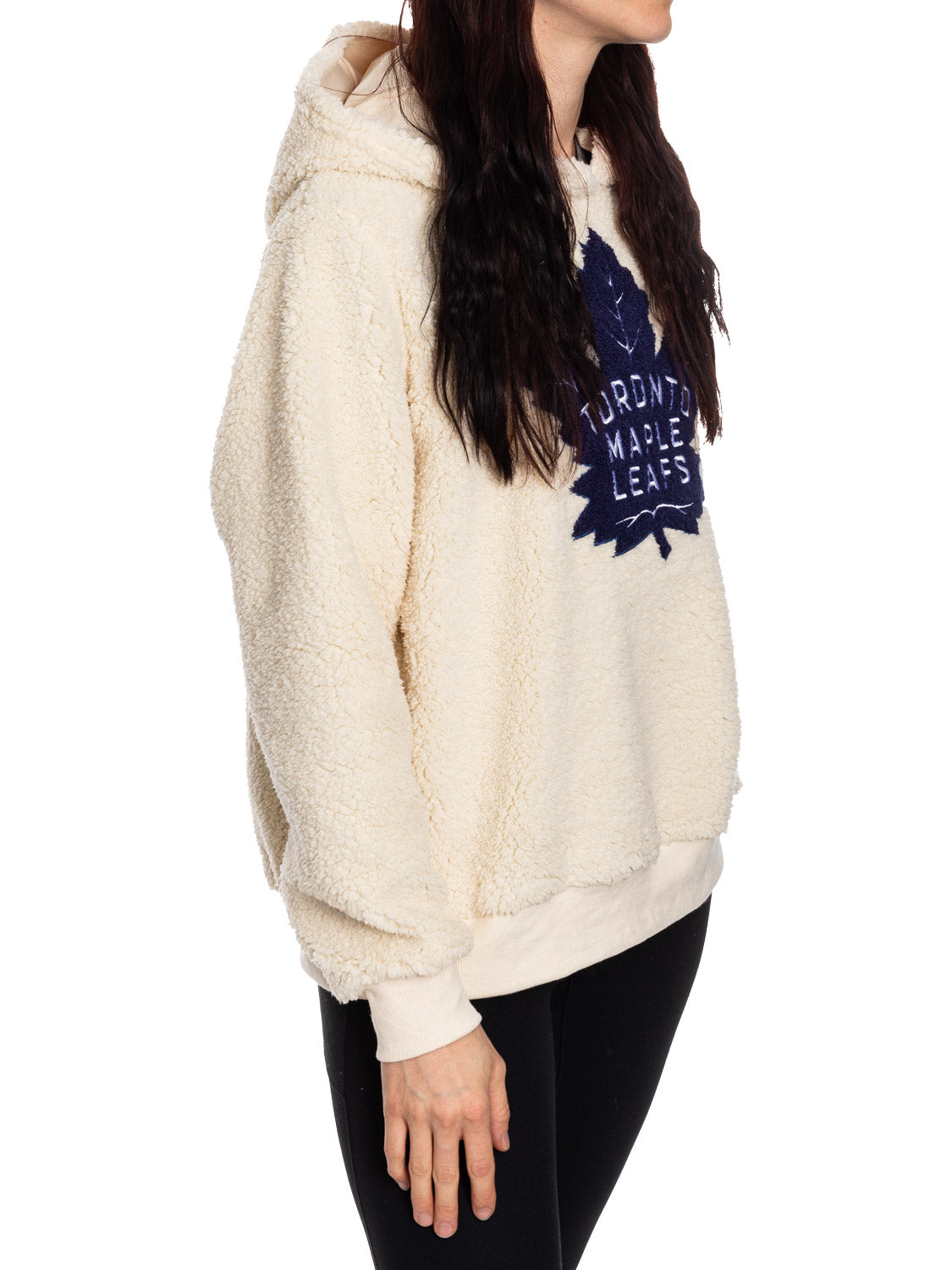 NHL Toronto Maple Leafs Ladies Sherpa Hoodie - www.Shopthatapp.com