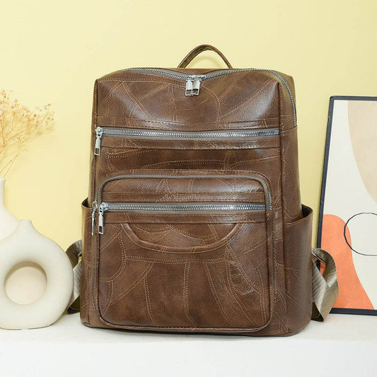 Leather Backpack Large Capacity for Women's - PU Soft - www.Shopthatapp.com #