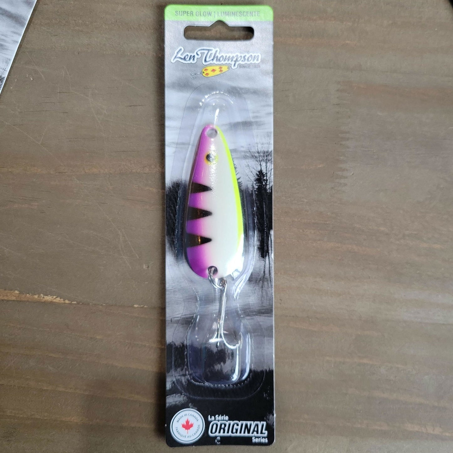 Len Thompson Glowing Purple Fire Tiger Spoons - www.Shopthatapp.com