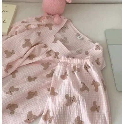 Long Sleeved Pullover Plaid Pajamas For Women - www.Shopthatapp.com #