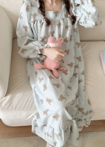 Long Sleeved Pullover Plaid Pajamas For Women - www.Shopthatapp.com #