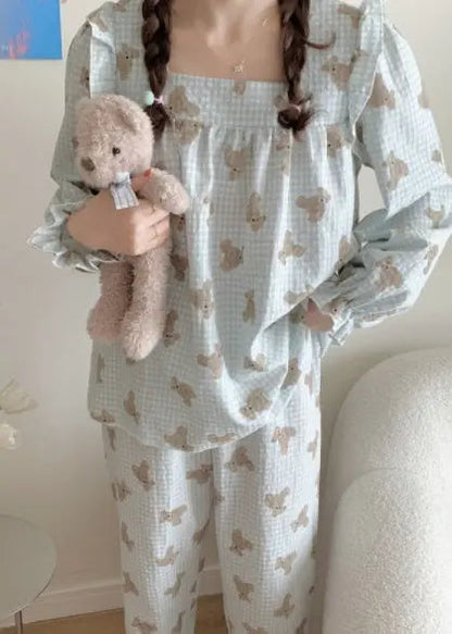 Long Sleeved Pullover Plaid Pajamas For Women - www.Shopthatapp.com #