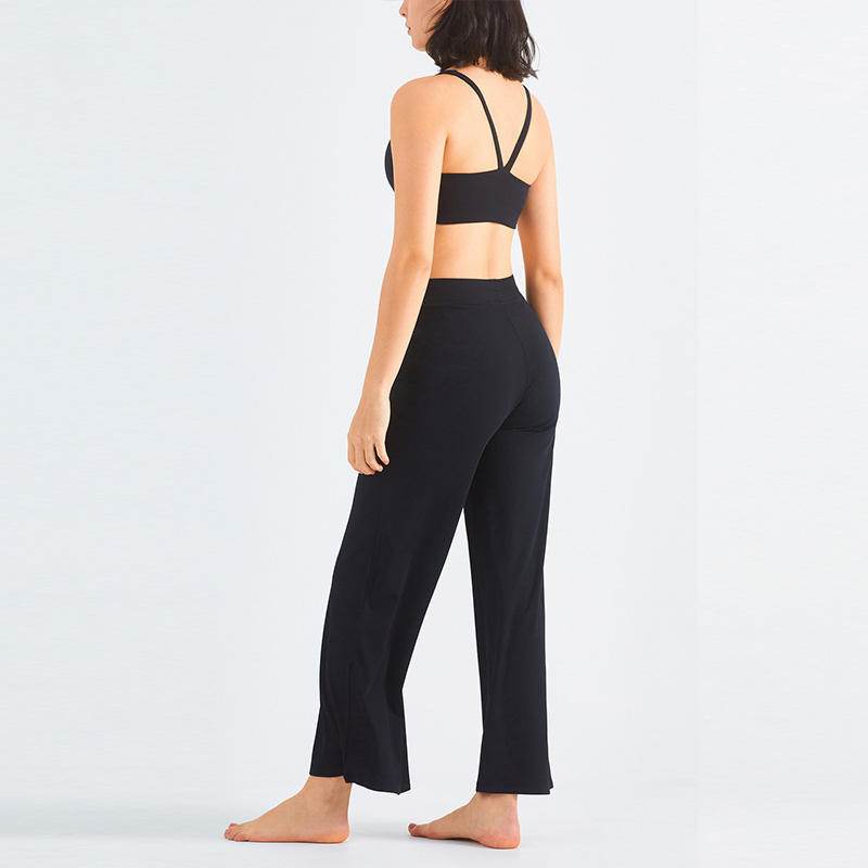 Loose Drawstring Flare Athleisure Wide leg Yoga Pants - www.Shopthatapp.com #