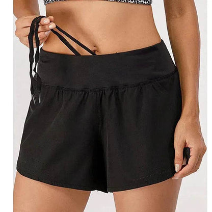 Loose Gym Running Outside Wear Drawstring Yoga Pants Pockets - www.Shopthatapp.com #