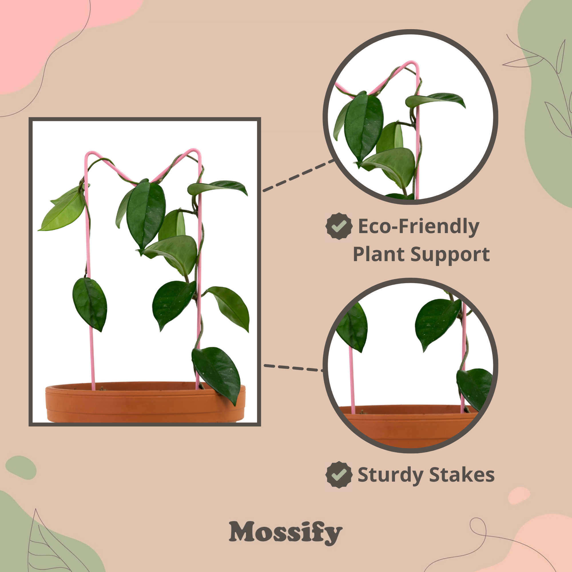 "M" Metal Trellis - www.Shopthatapp.com #