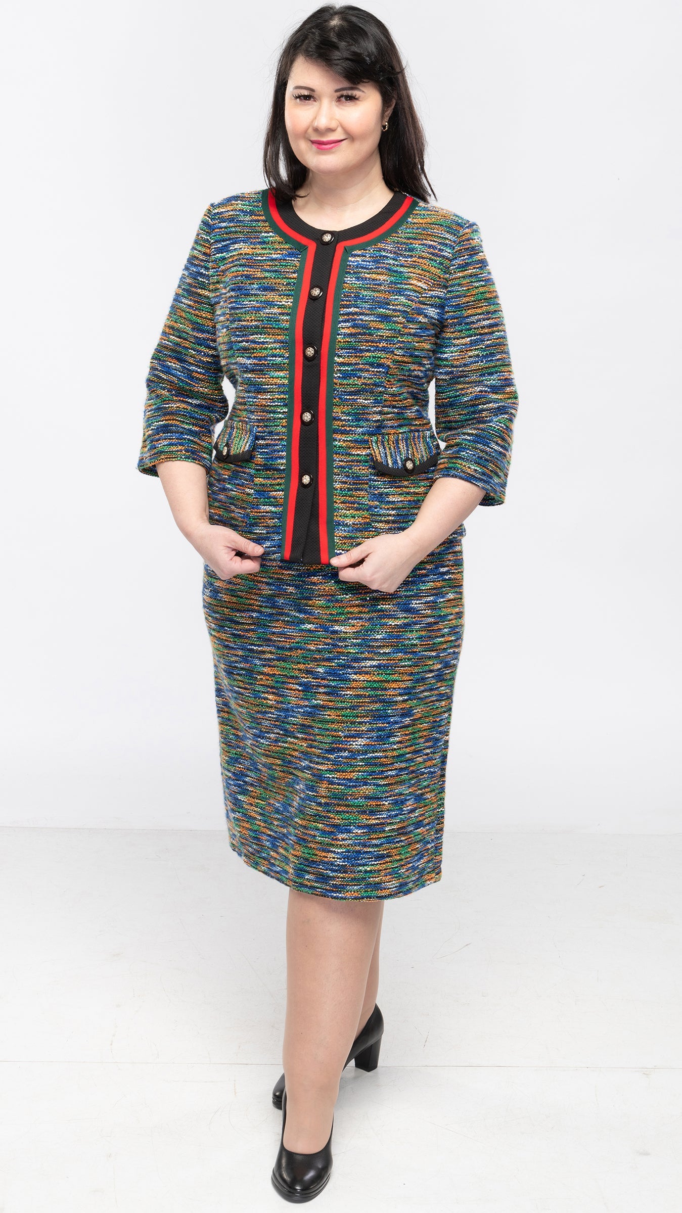 Tailleur jupe femme - 2 couleurs - 8 tailles