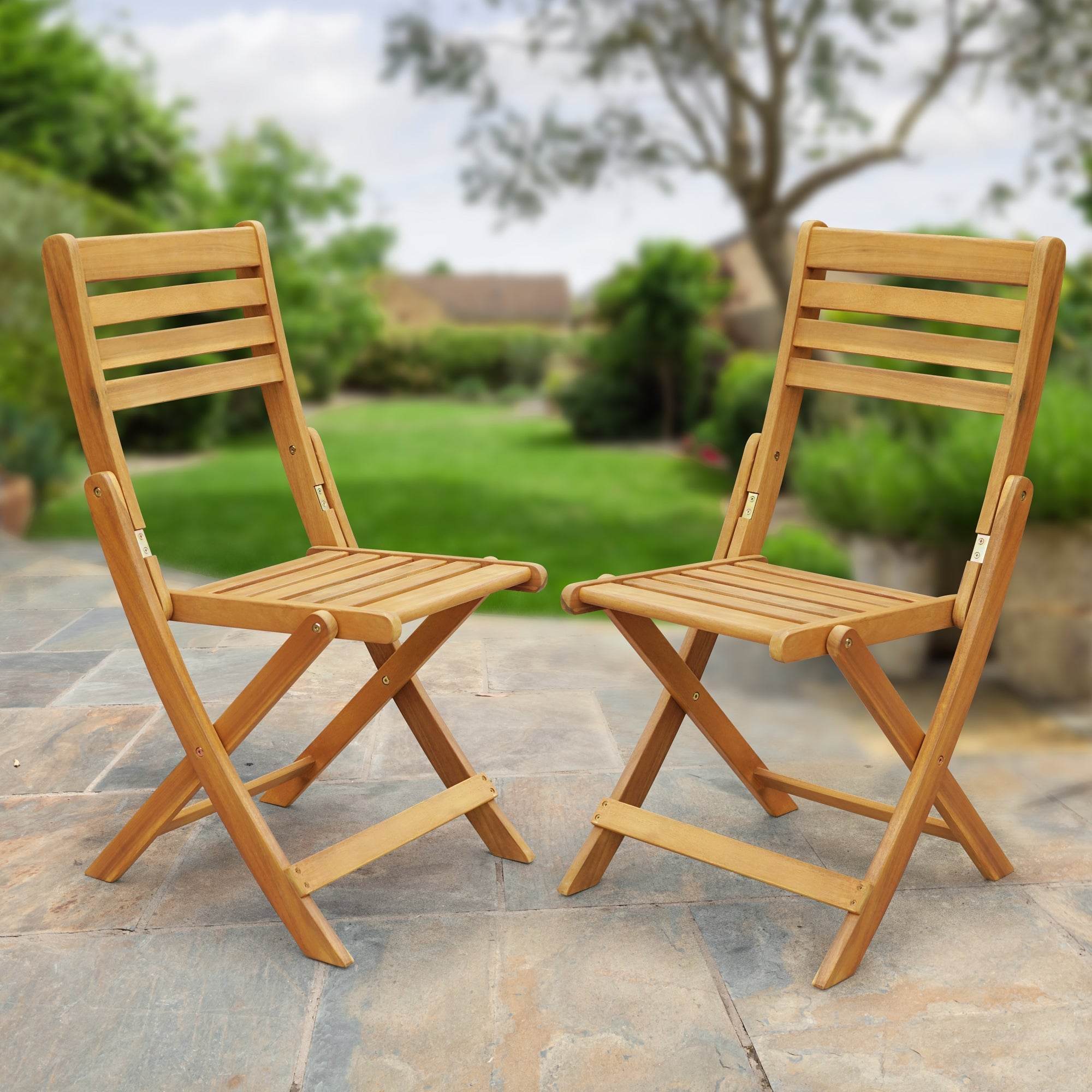 Tranquillo Anya Acacia Wood Folding Chairs Set of 2 - www.Shopthatapp.com