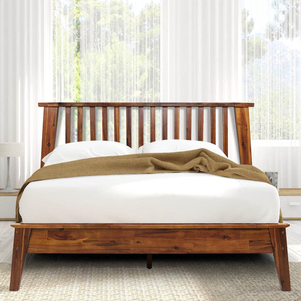 Kaylin Deluxe Wood Platform Bed Frame - www.Shopthatapp.com