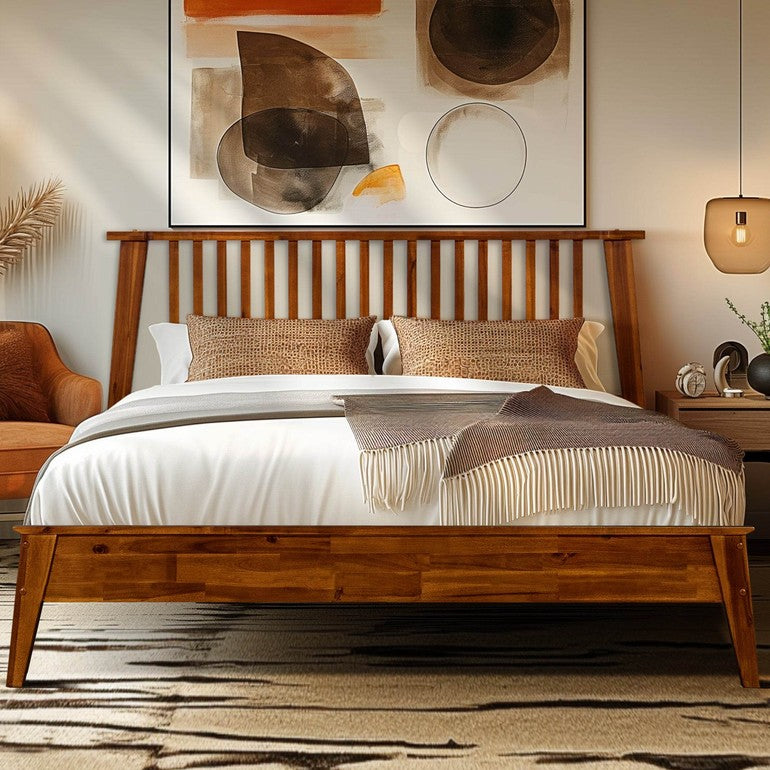 Kaylin Solid Wood Bed Frame - www.Shopthatapp.com