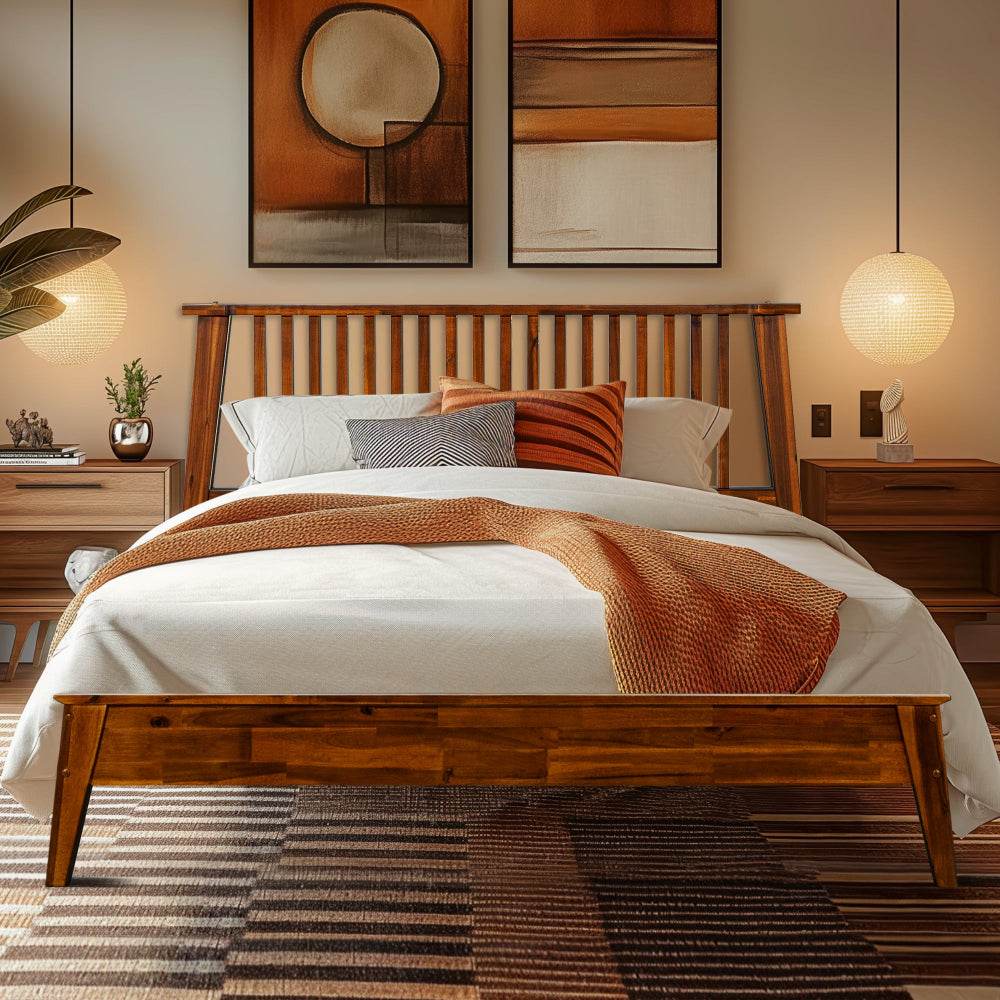 Kaylin Solid Wood Bed Frame - www.Shopthatapp.com