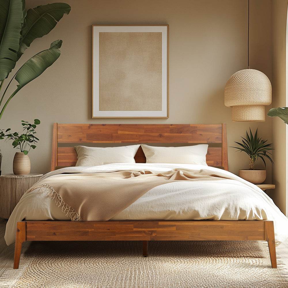 Callisto Deluxe Solid Wood Bed Frame - www.Shopthatapp.com