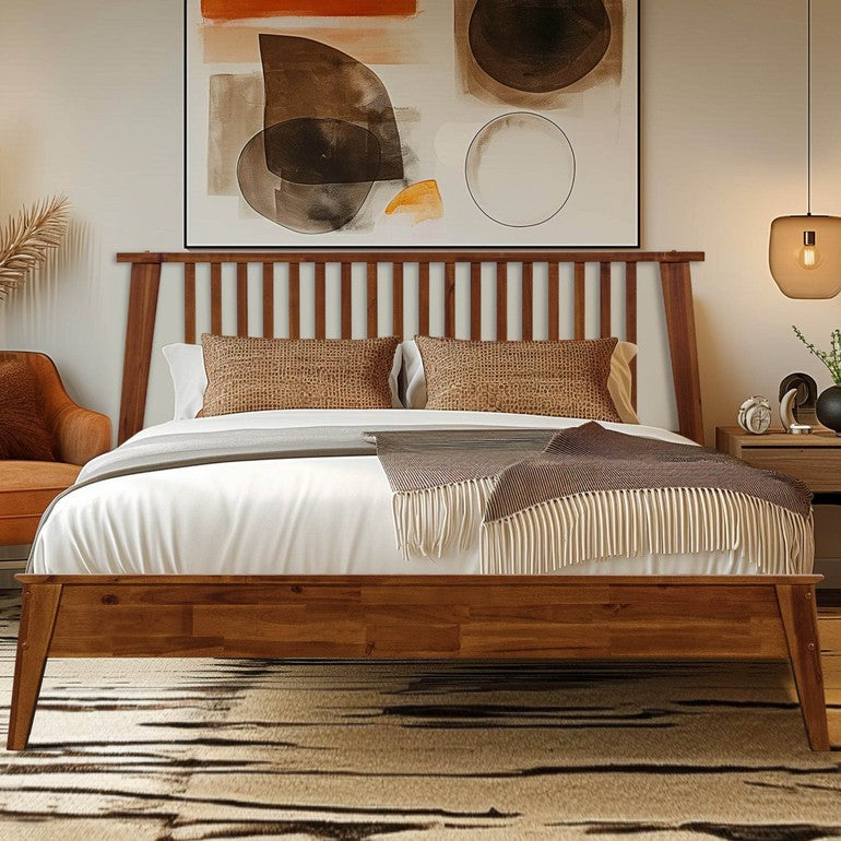 Kaylin Solid Wood Bed Frame - www.Shopthatapp.com