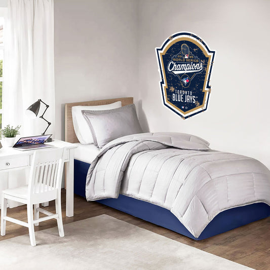 Toronto Blue Jays World Series Champions | Wall Decal - Shield - www.Shopthatapp.com