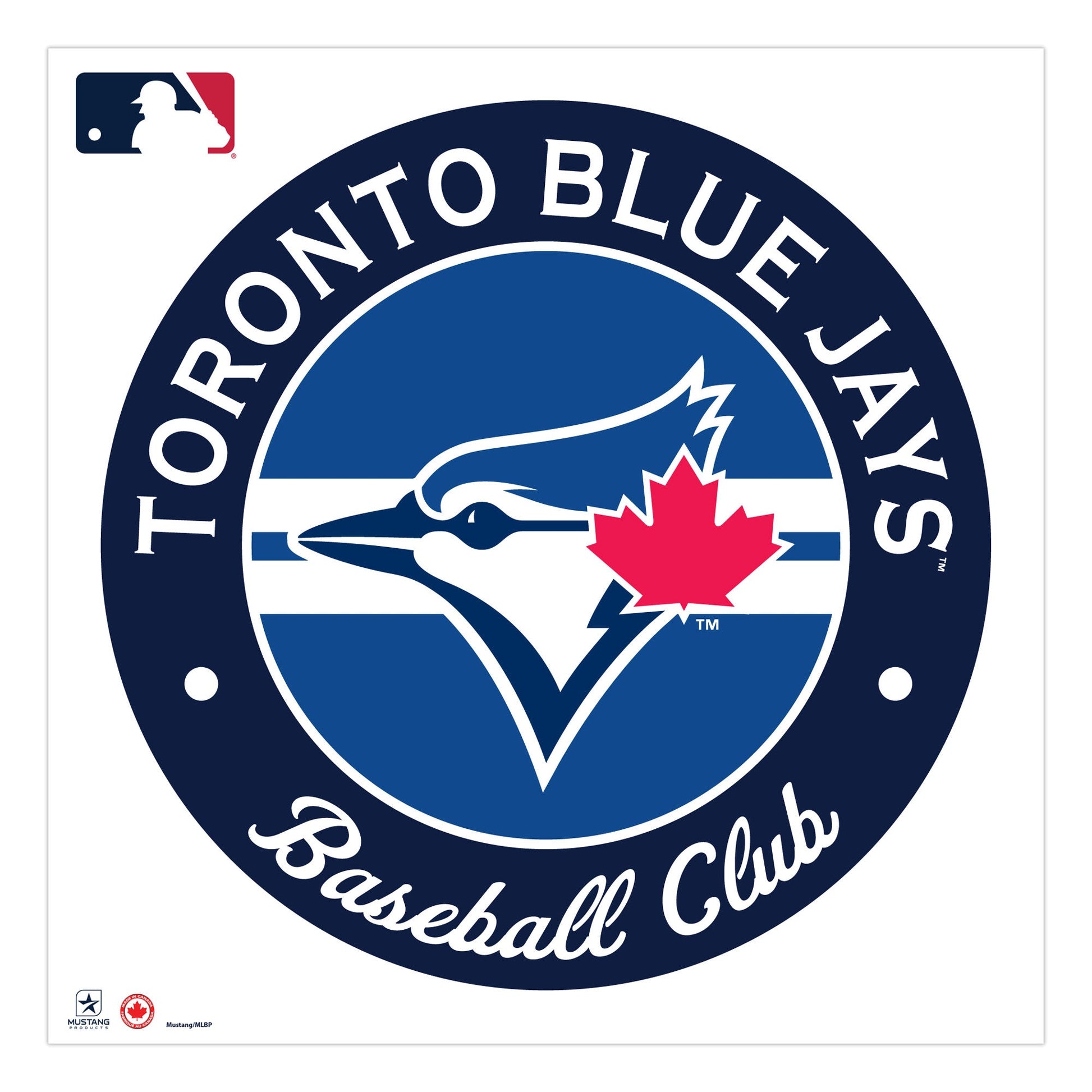 Toronto Blue Jays 36x36 Team Stripe Logo Repositional Wall Decal - www.Shopthatapp.com