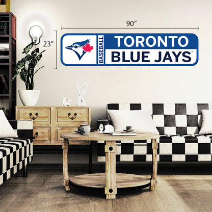 Toronto Blue Jays 90x23 Team Repositional Wall Decal Design 56 - www.Shopthatapp.com