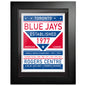 Toronto Blue Jays 12x16 Dual Tone Framed Artwork - www.Shopthatapp.com