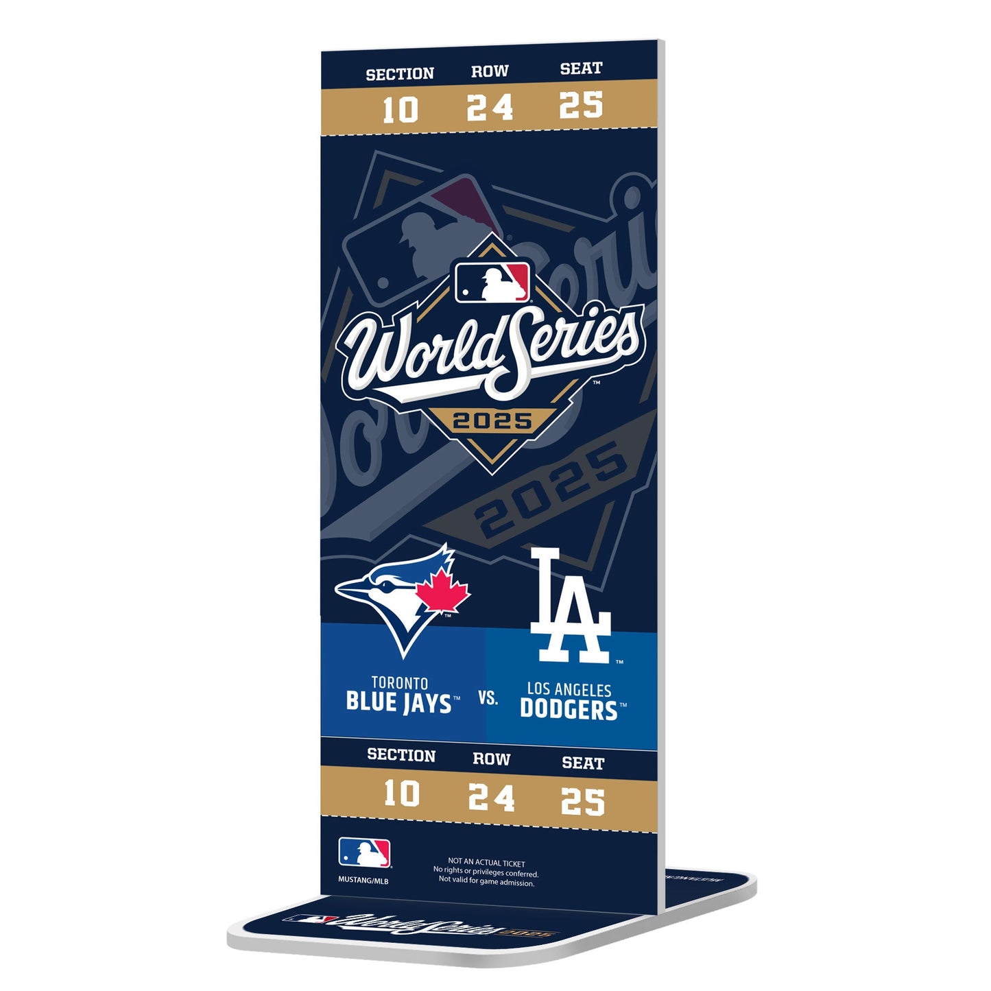 MLB World Series 2025 Replica Ticket | Toronto Blue Jays vs LA Dodgers - www.Shopthatapp.com