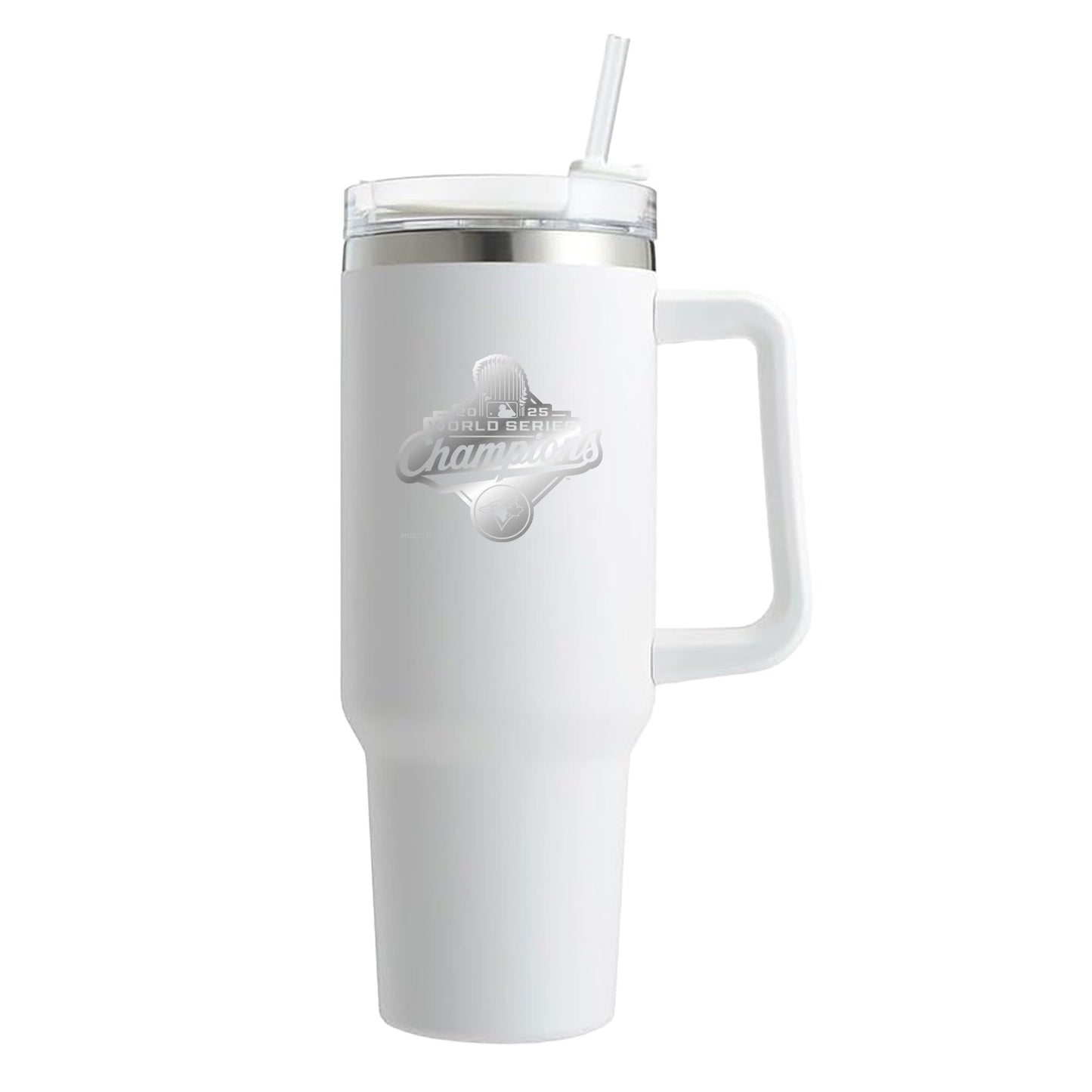 Toronto Blue Jays World Series Champions | 40oz Stainless Steel Tumbler | White - www.Shopthatapp.com