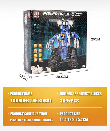 MOULD KING 15059 RC Robot - LED, Motorized Building Blocks, Smart Toy Gift - www.Shopthatapp.com #
