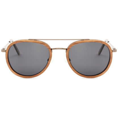 O'Hara - Metal & Wood Sunglasses - www.Shopthatapp.com