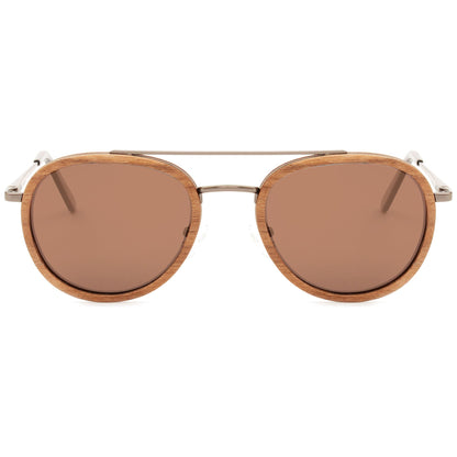 O'Hara - Metal & Wood Sunglasses - www.Shopthatapp.com