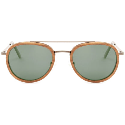 O'Hara - Metal & Wood Sunglasses - www.Shopthatapp.com