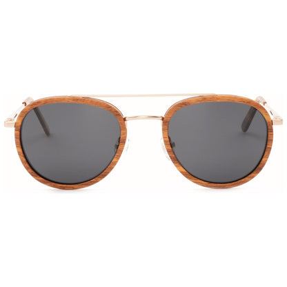 O'Hara - Metal & Wood Sunglasses - www.Shopthatapp.com