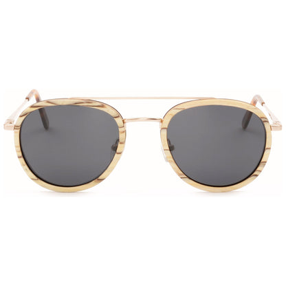 O'Hara - Metal & Wood Sunglasses - www.Shopthatapp.com