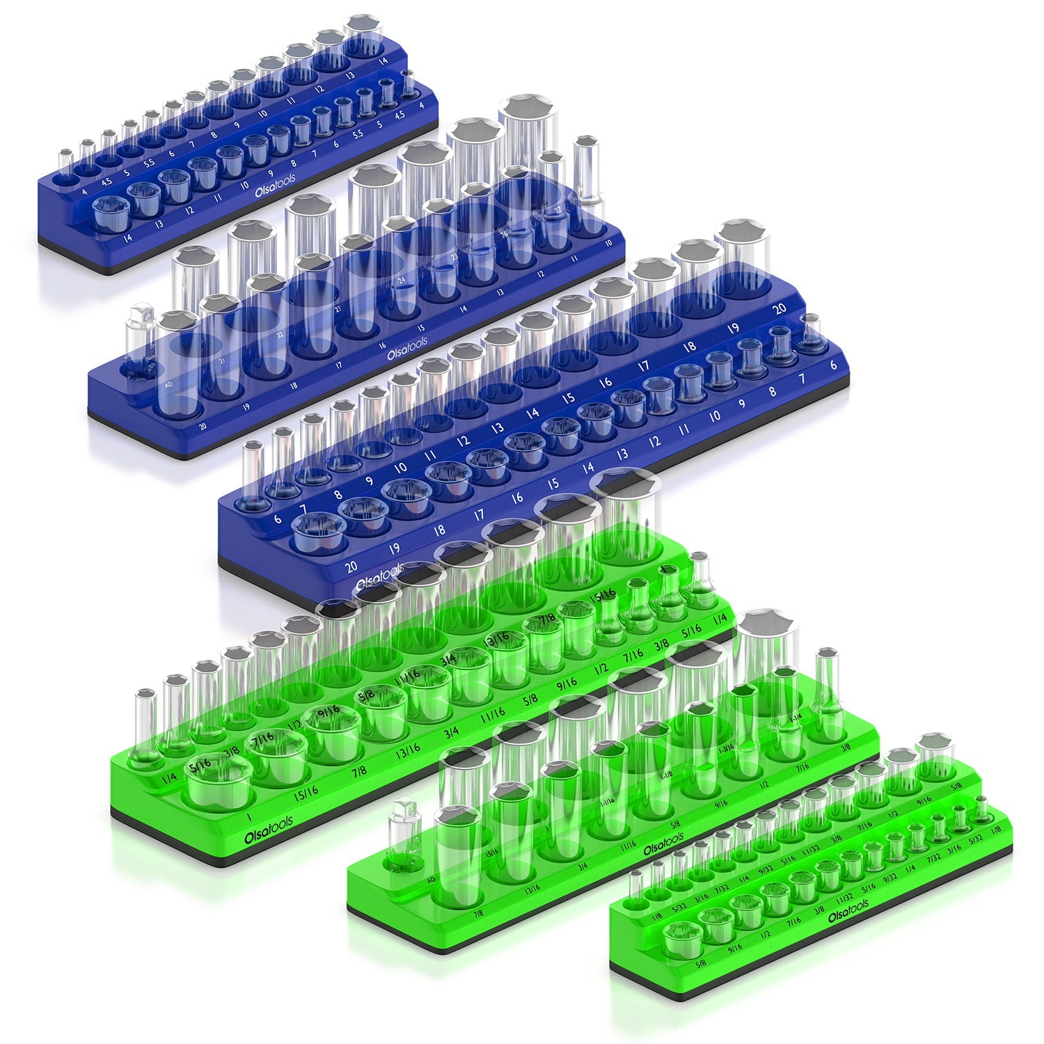 2-Row Magnetic Socket Holders - www.Shopthatapp.com