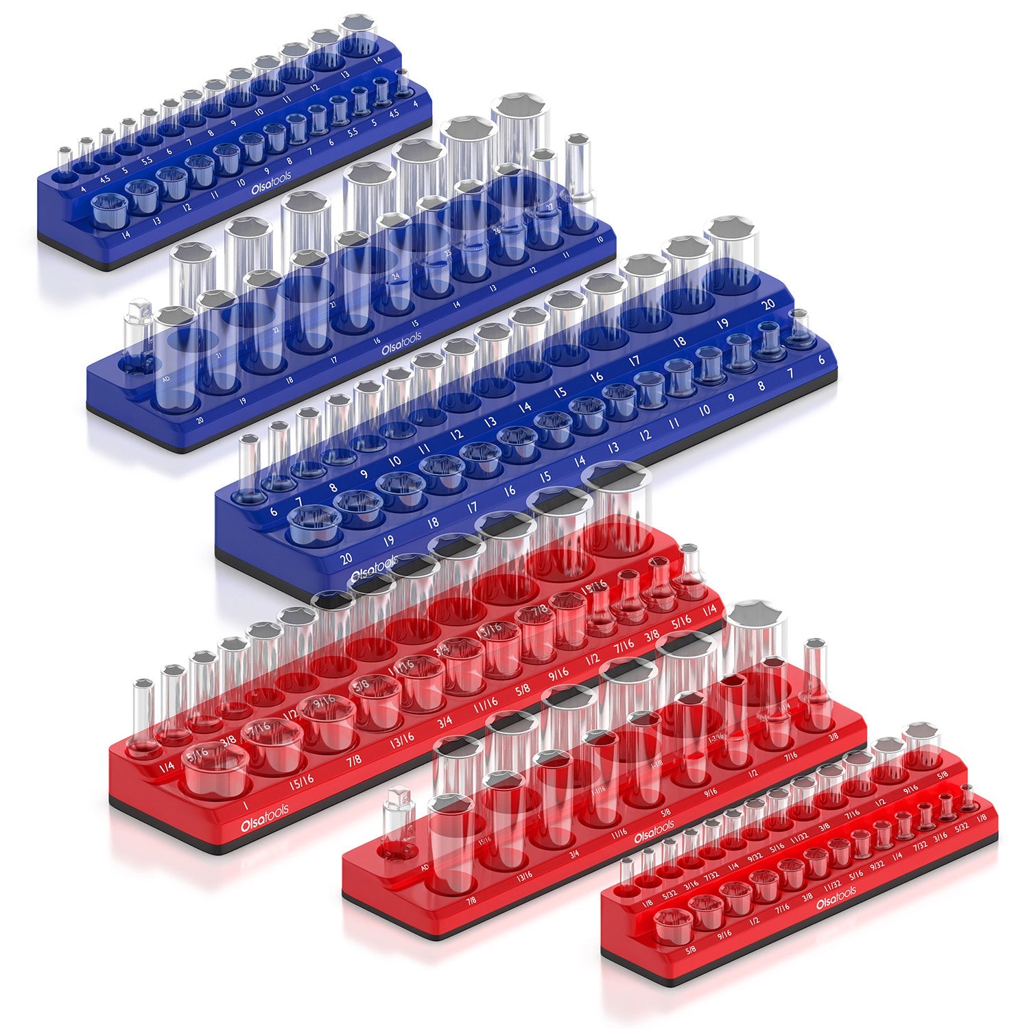 2-Row Magnetic Socket Holders - www.Shopthatapp.com