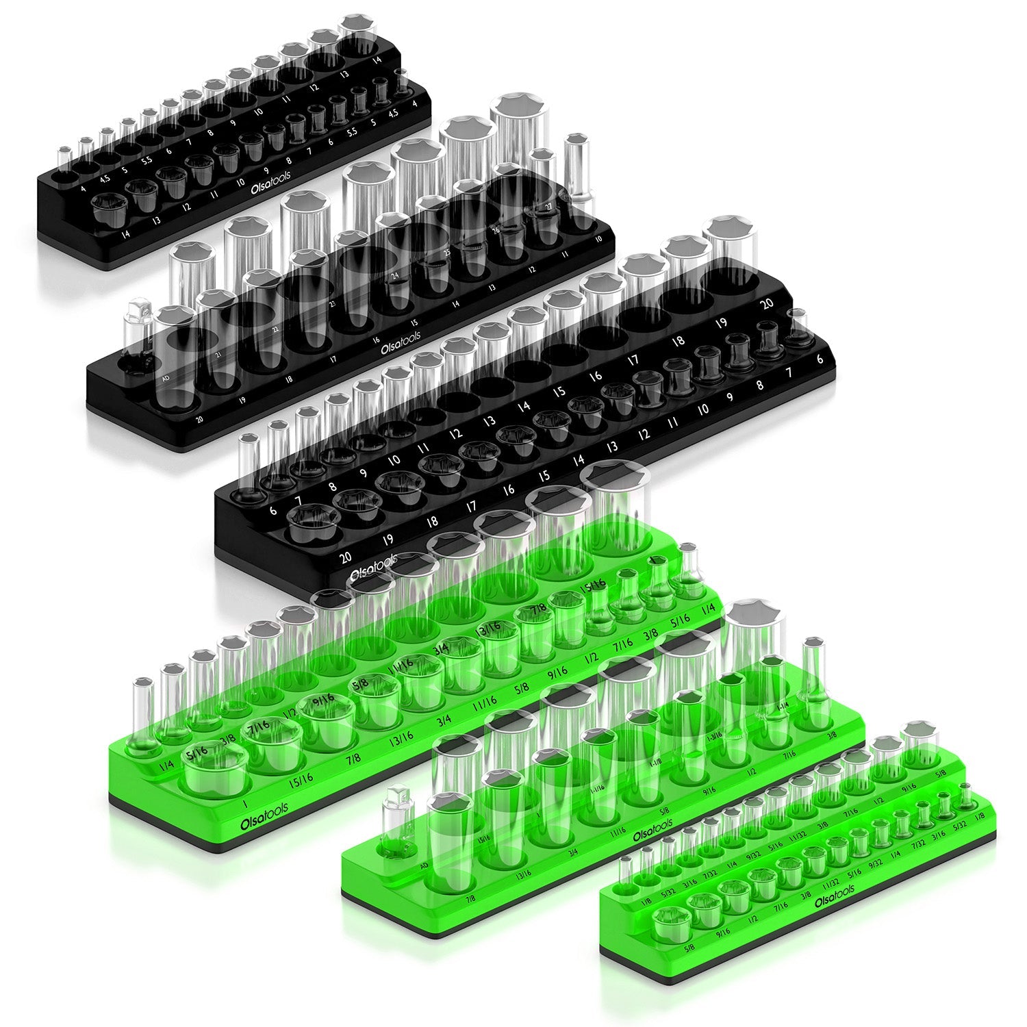 2-Row Magnetic Socket Holders - www.Shopthatapp.com