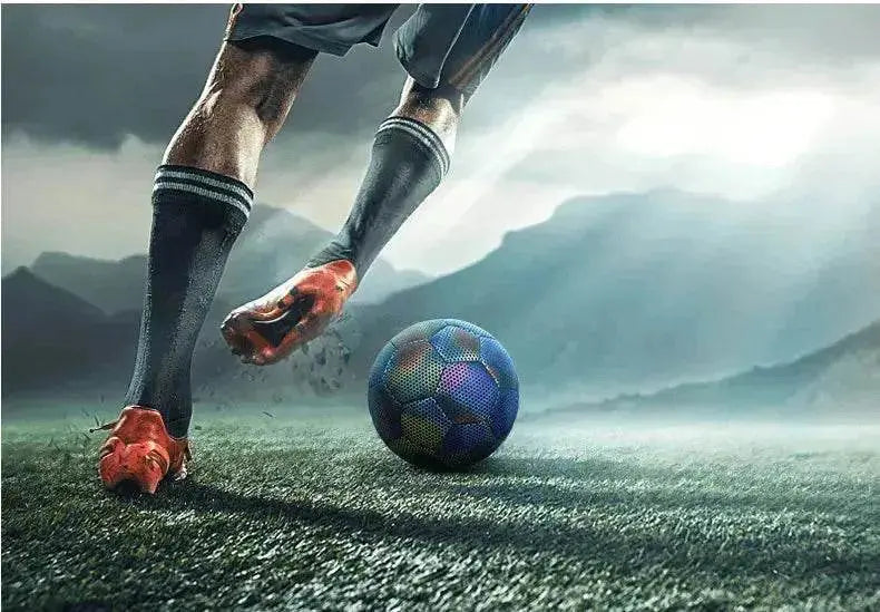 Machine Stitched Football Reflective Luminous Football - www.Shopthatapp.com