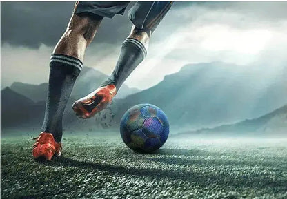 Machine Stitched Football Reflective Luminous Football - www.Shopthatapp.com