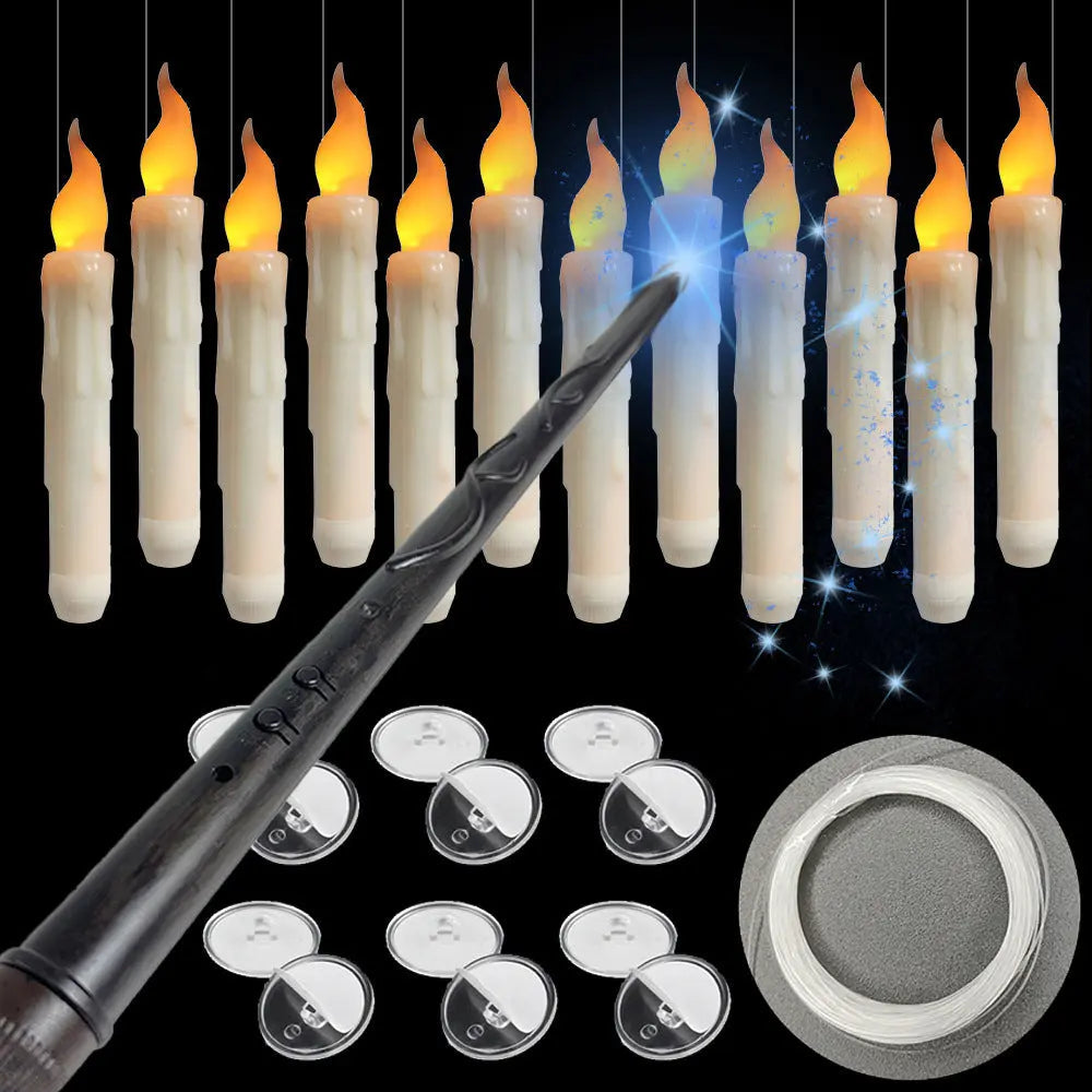 Magic Wand LED Electronic Candle Light Halloween Christmas Decoration - www.Shopthatapp.com