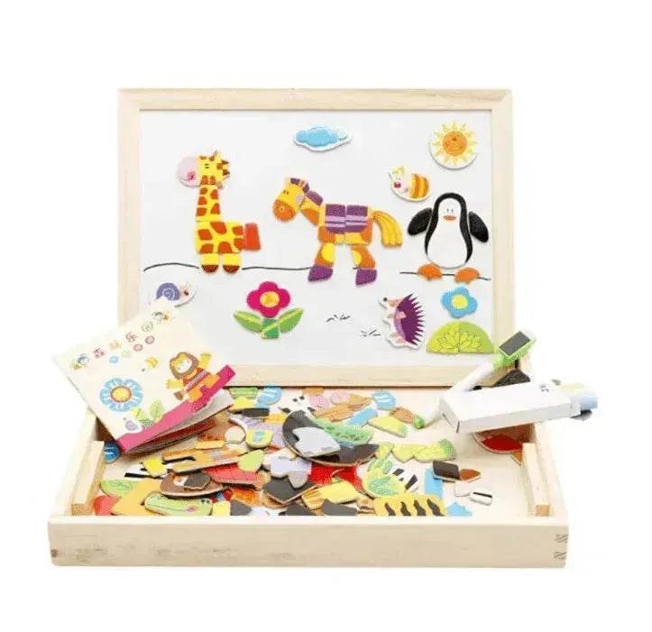 Magnetic Kids Puzzle Drawing Board Toy - www.Shopthatapp.com