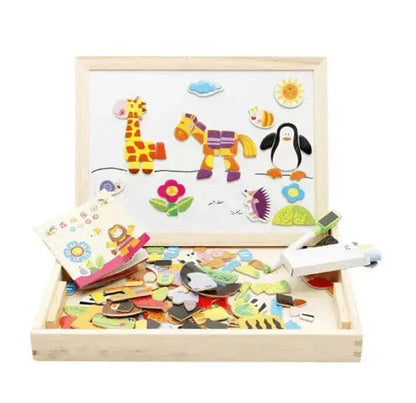 Magnetic Kids Puzzle Drawing Board Toy - www.Shopthatapp.com