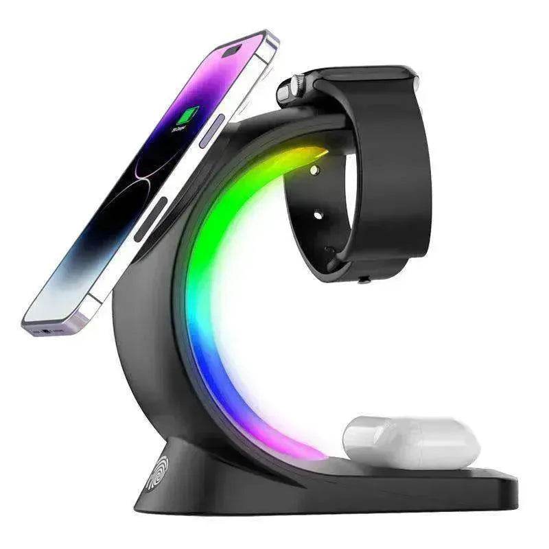 Magnetic Wireless Charger for Phone, AirPods, Watch - www.Shopthatapp.com