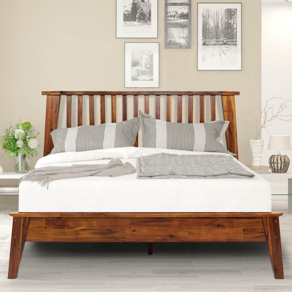 Kaylin Deluxe Wood Platform Bed Frame - www.Shopthatapp.com