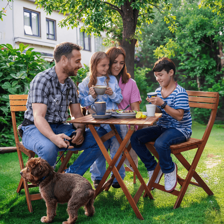 Foldable Bistro Table and Chairs Set - www.Shopthatapp.com