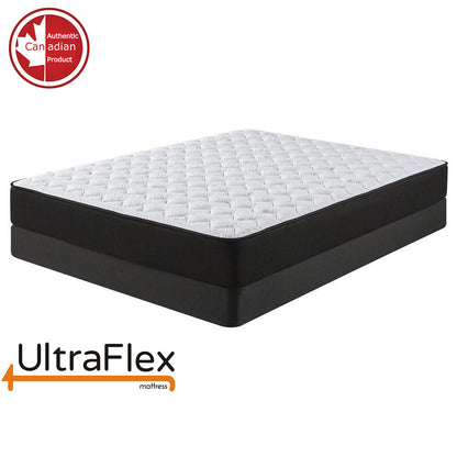 UltraFlex PURITY- Orthopedic Spinal Care, Cool Gel Posture Support Mattress, Pressure Relief Foam Encased Quilting for Low Motion Transfer (Made in Canada)- With Waterproof Mattress Protector - www.Shopthatapp.com
