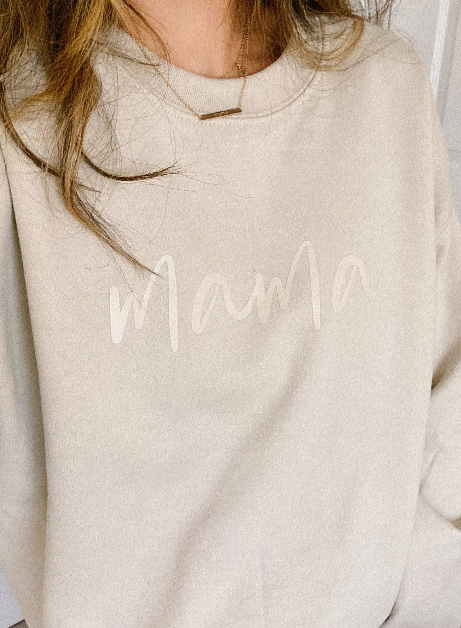 Mama minimalist crewneck-Teen Girls fashion-www.Shopthatapp.com-Made of Honour Co.